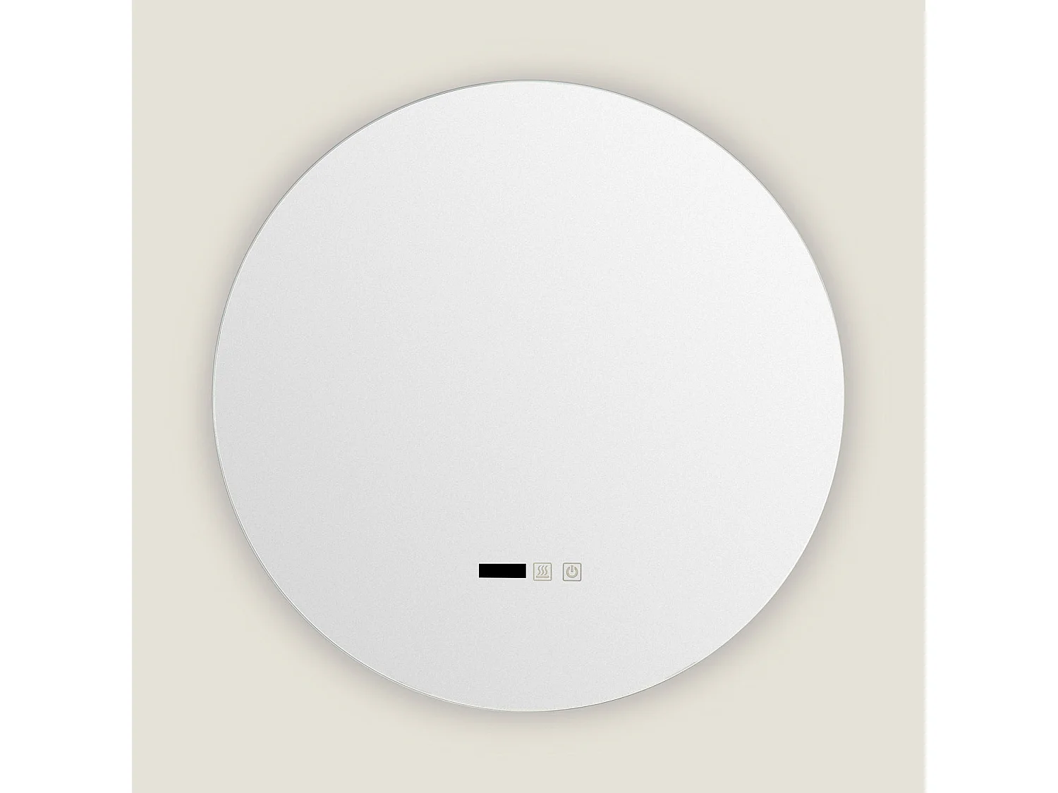 Miroir Salle de Bain avec Éclairage LED et Anti-buée Big Volpe Ø60cm Sélectionnable (chaud-neutre-froid)