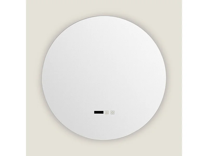 Miroir Salle de Bain avec Éclairage LED et Anti-buée Big Volpe Ø60cm Sélectionnable (chaud-neutre-froid)