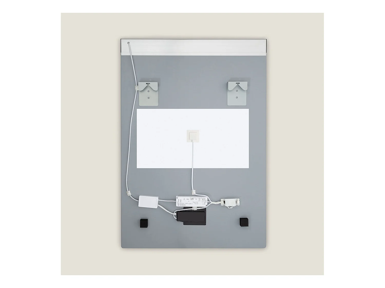 Espejo Baño con Luz LED y Antivaho 85x60 cm Jannada Seleccionable (Cálido-Neutro-Frío)