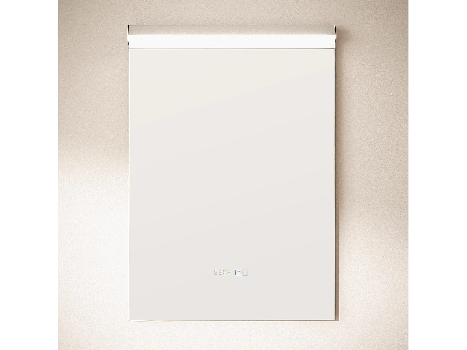 Specchio da Bagno con Luce LED e Antiappannamento 85x60 cm Jannada Selezionabile (Caldo-Naturale-Freddo)