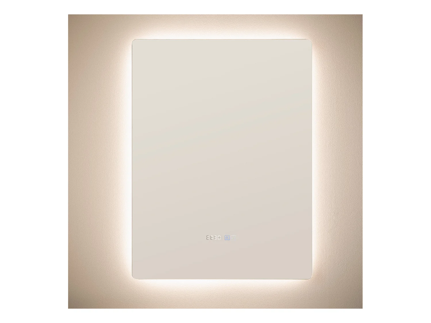 Specchio da Bagno con Luce LED e Antiappannamento 80x60 cm Grace Selezionabile (Caldo-Naturale-Freddo)