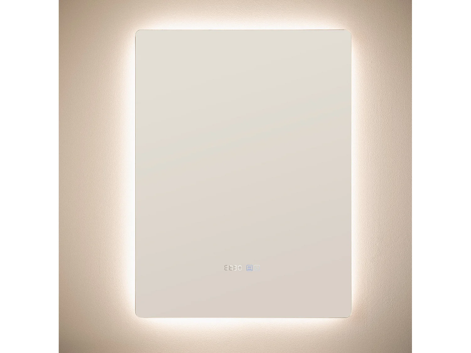 Miroir Salle de Bain avec Éclairage LED Anti-buée Grace 80x60 cm Sélectionnable (chaud-neutre-froid)