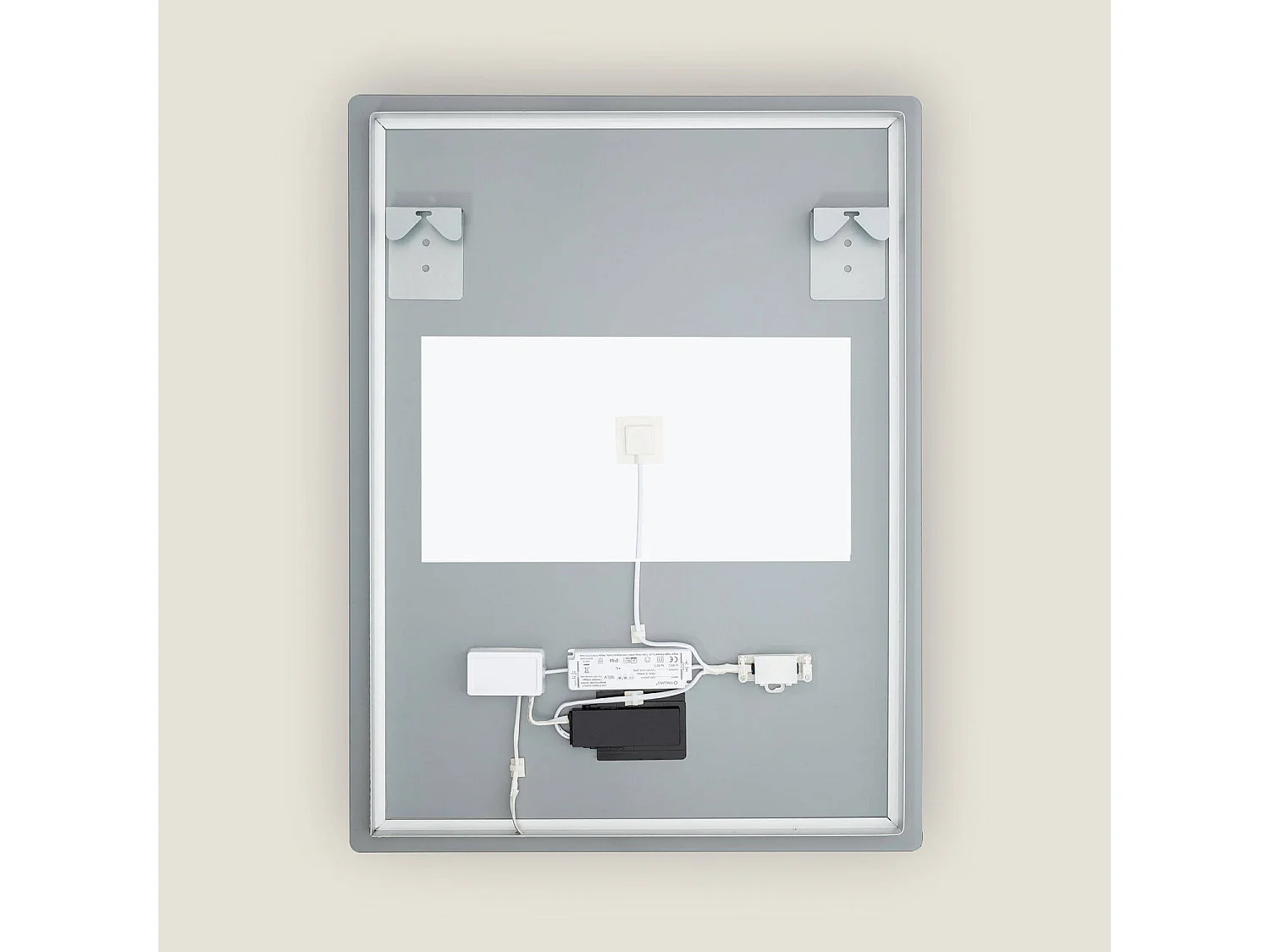 Miroir Salle de Bain avec Éclairage LED Anti-buée Grace 80x60 cm Sélectionnable (chaud-neutre-froid)