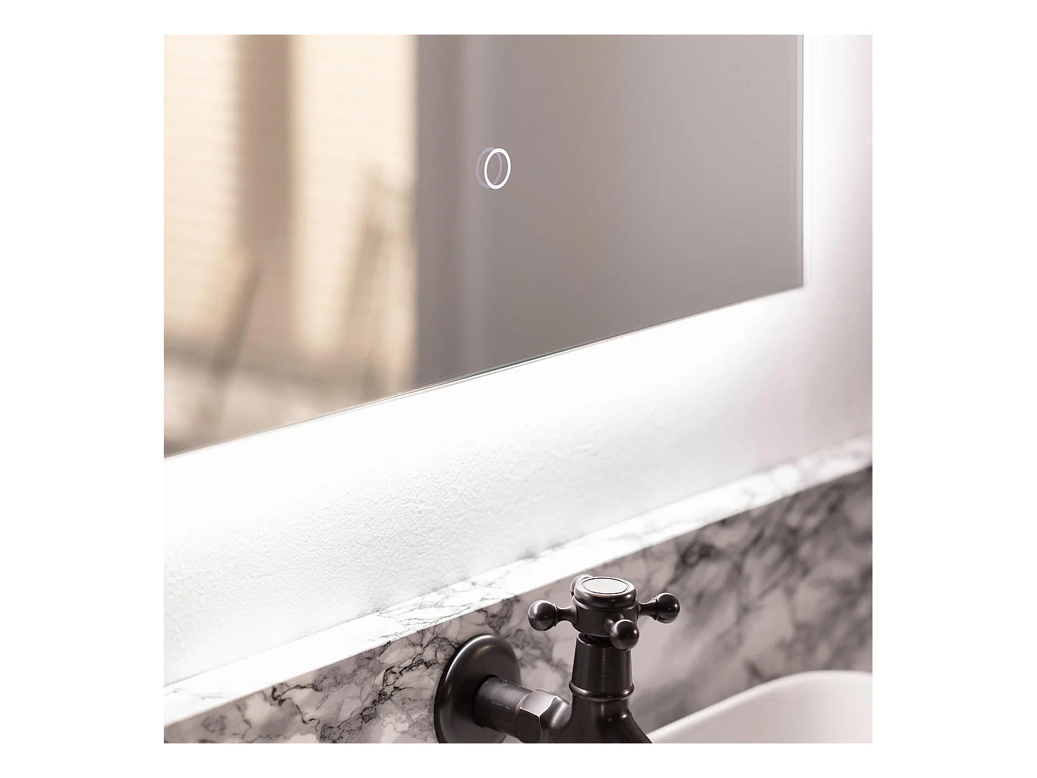 Specchio da Bagno con Luce LED 68x48 cm Small Mason 6000K Bianco Freddo