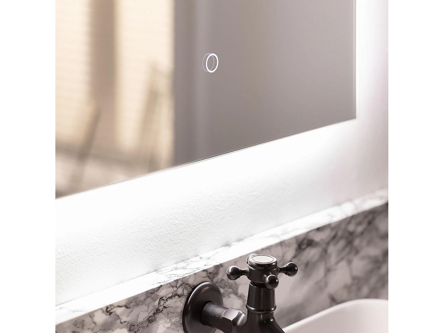 Miroir Salle de Bain avec Éclairage LED Small Mason 68x48cm  6000K Blanc froid