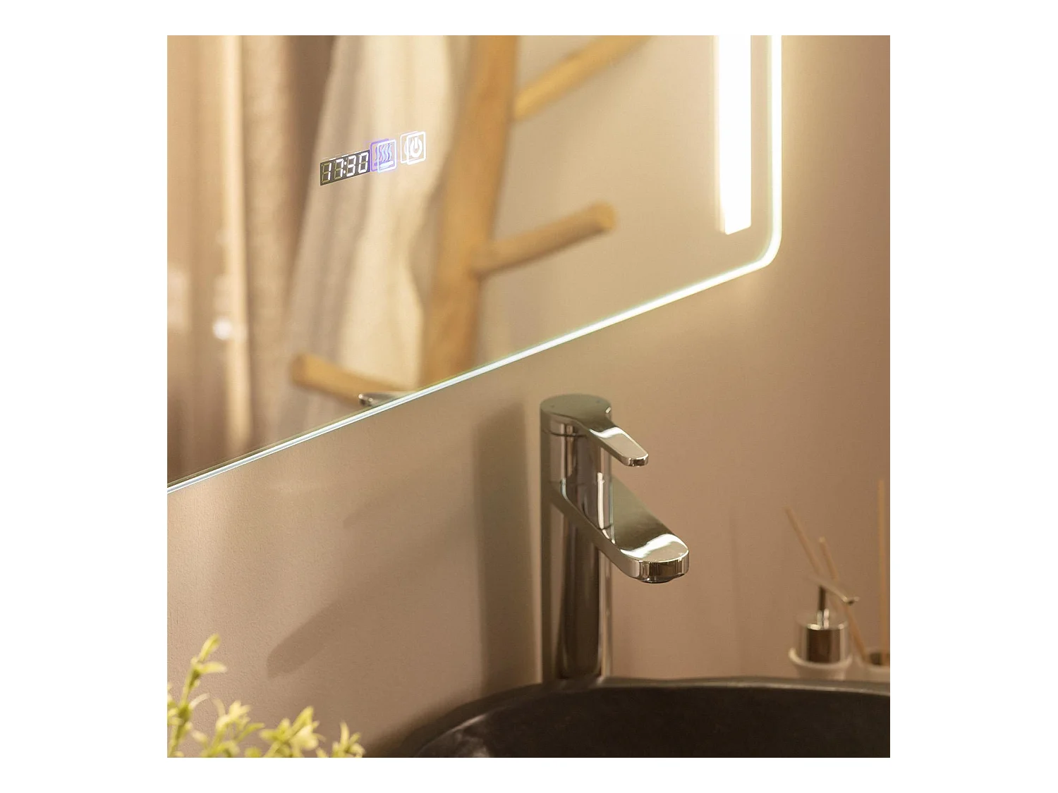 Espejo Baño con Luz LED y Antivaho 60x80 cm Big Similan  Seleccionable (Cálido-Neutro-Frío)