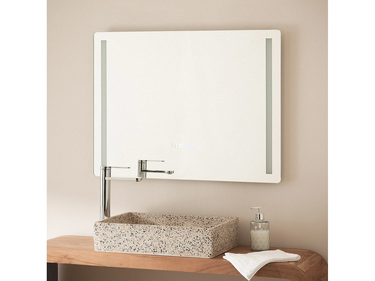 Specchio da Bagno con Luce LED e Antiappannamento 60x80 cm Big Similan Selezionabile (Caldo-Naturale-Freddo)