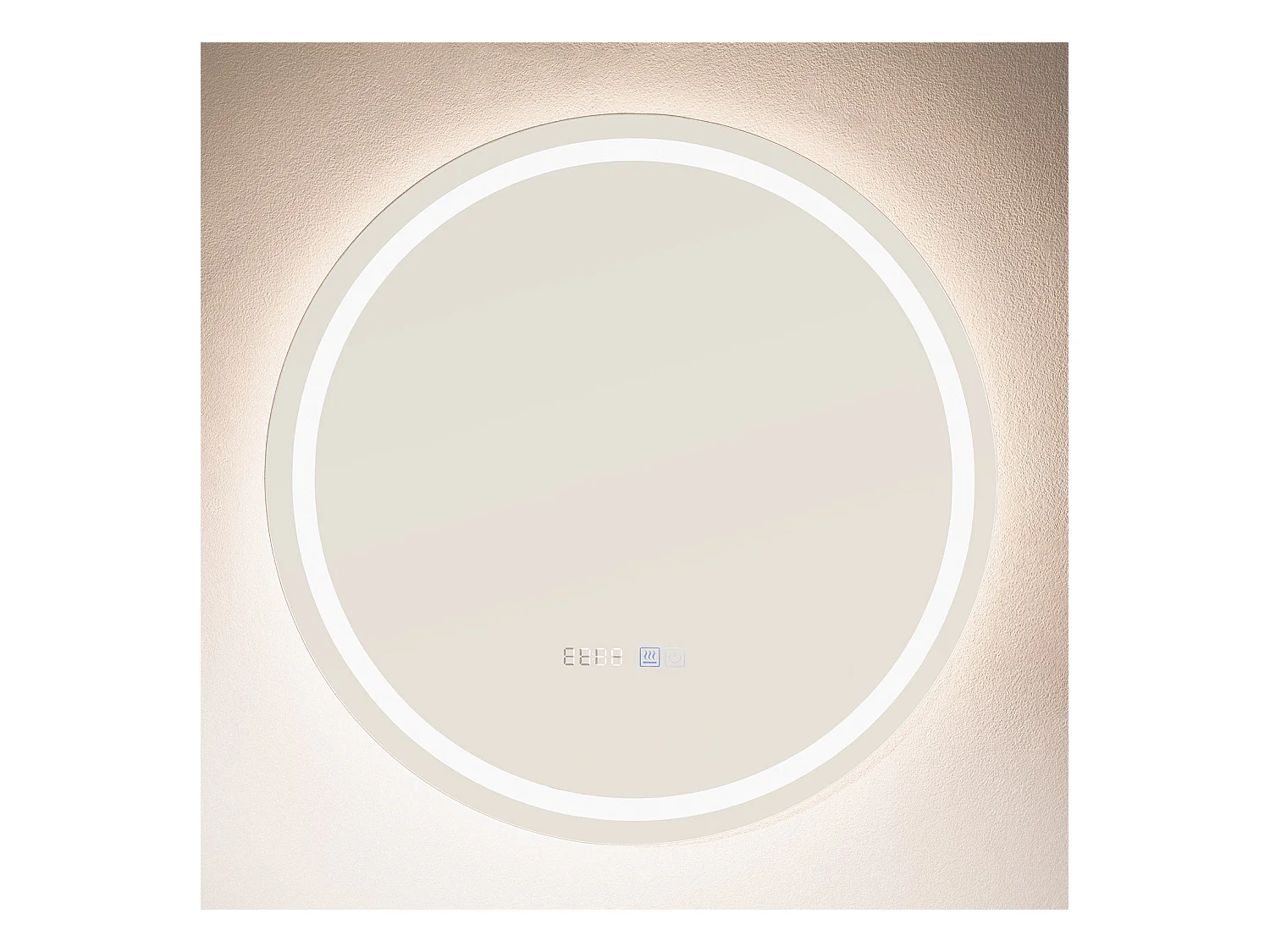 Espejo Baño con Luz LED Ø60 cm Stiniva Seleccionable (Cálido-Neutro-Frío)