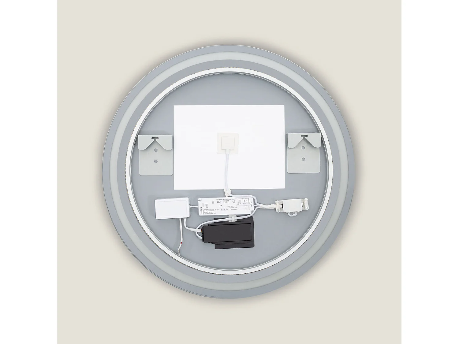 Miroir Salle de Bain avec Éclairage LED Stiniva Ø60cm Sélectionnable (chaud-neutre-froid)