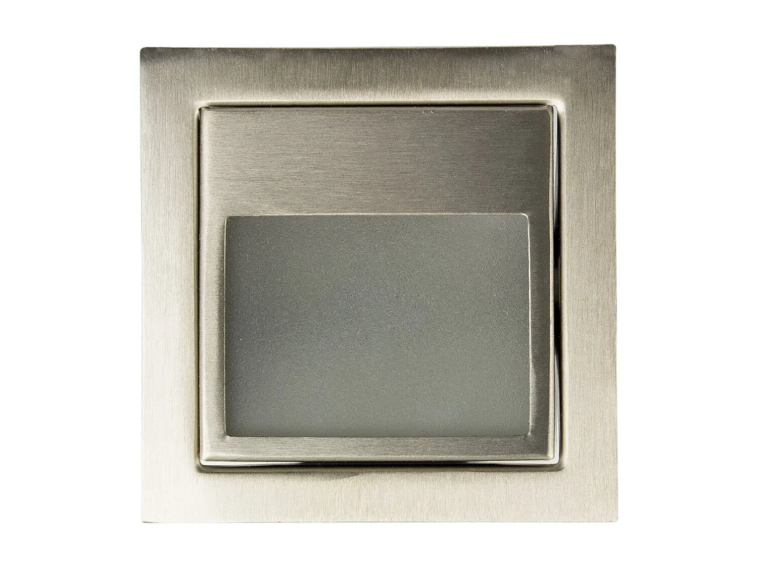 Balise Murale LED Encastrable 1.5W Larry Finition Acier Inoxydable 4000K Blanc neutre