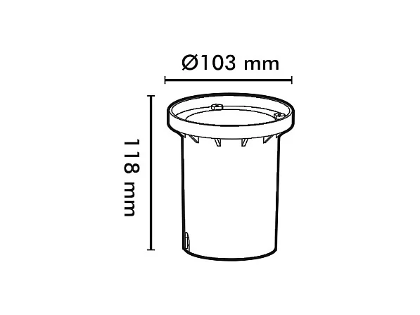 Segnapasso Quadrato Incasso a Terra per GU10 Inox Argento