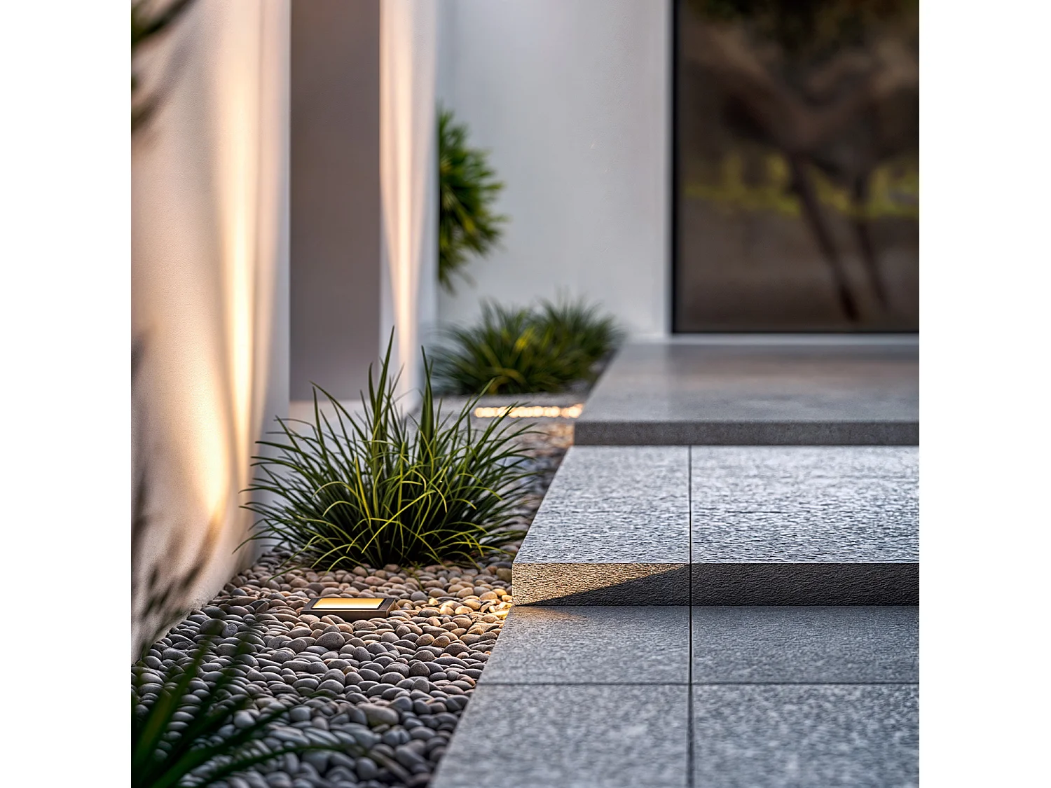 Spot Extérieur Carré Inox Encastrable au Sol pour GU10  Argenté