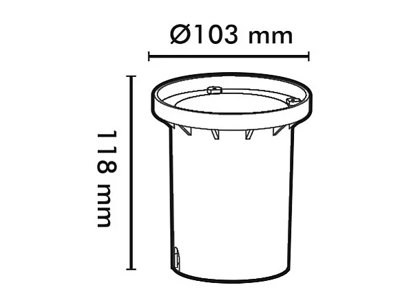 Spot Extérieur Carré Inox Encastrable au Sol pour GU10  Argenté