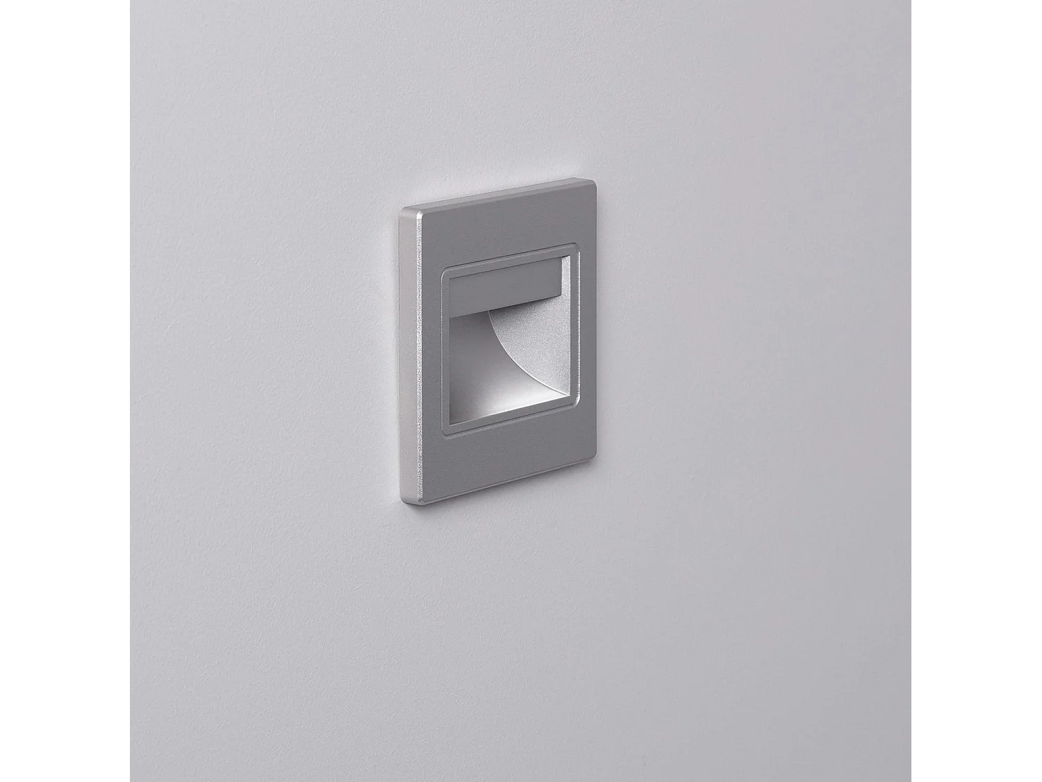 Baliza LED 1.5W Empotrable Pared Gris Randy 4000K Blanco Neutro