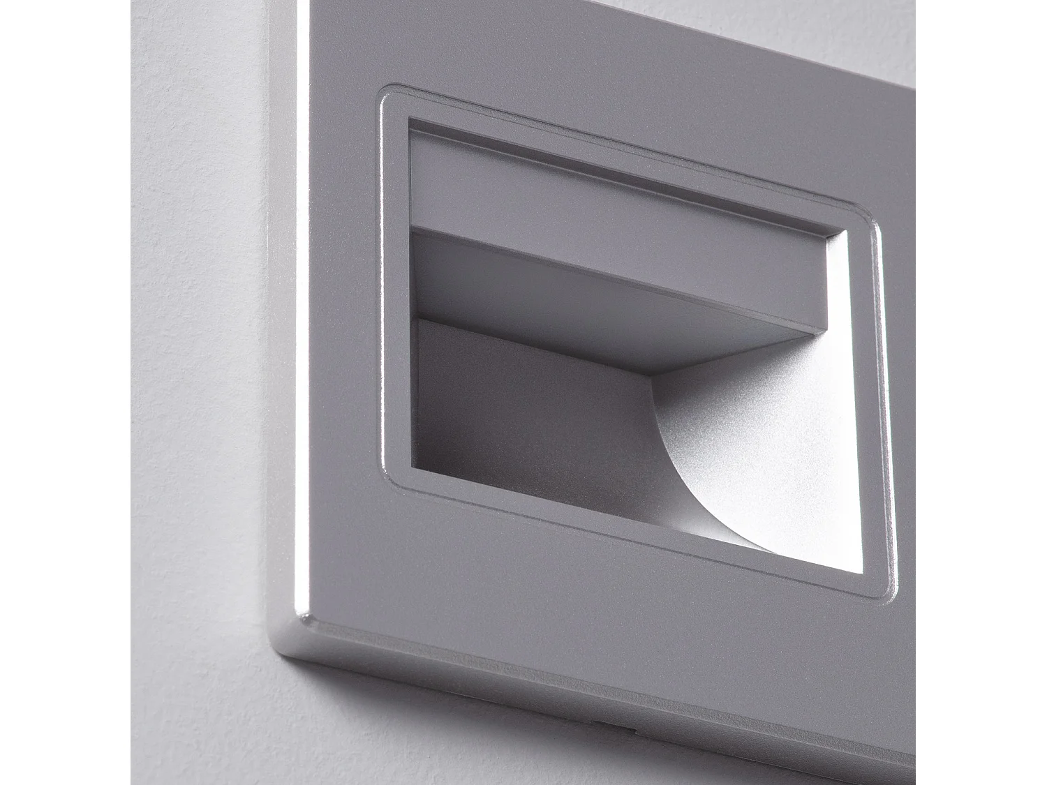 Baliza LED 1.5W Empotrable Pared Gris Randy 4000K Blanco Neutro