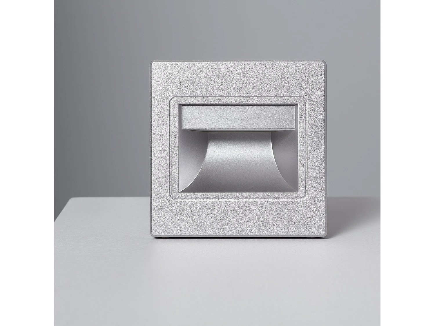 Baliza LED 1.5W Empotrable Pared Gris Randy 4000K Blanco Neutro