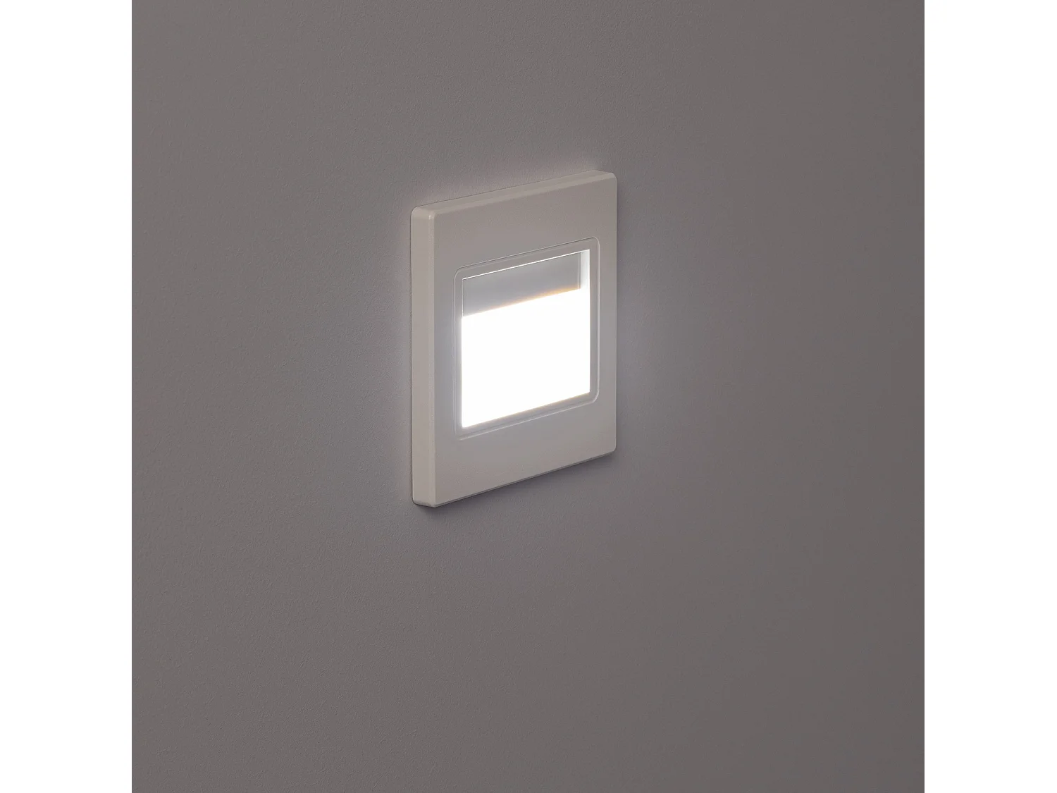 Balise LED 1.5W Encastrable au Mur Randy Blanche 4000K Blanc neutre