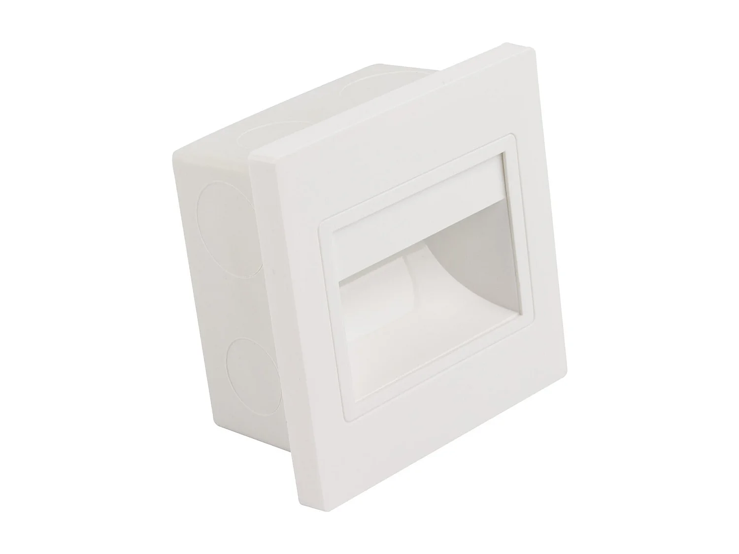 Balise LED 1.5W Encastrable au Mur Randy Blanche 4000K Blanc neutre