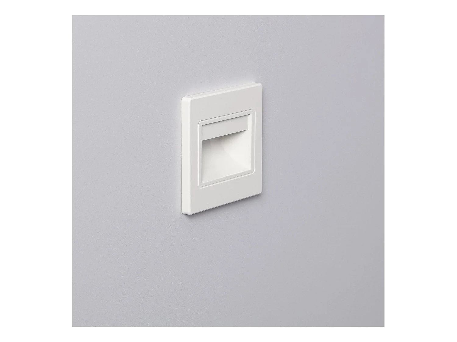 Segnapasso LED 1.5W a Incasso Parete Bianco Randy 3000K Bianco Caldo