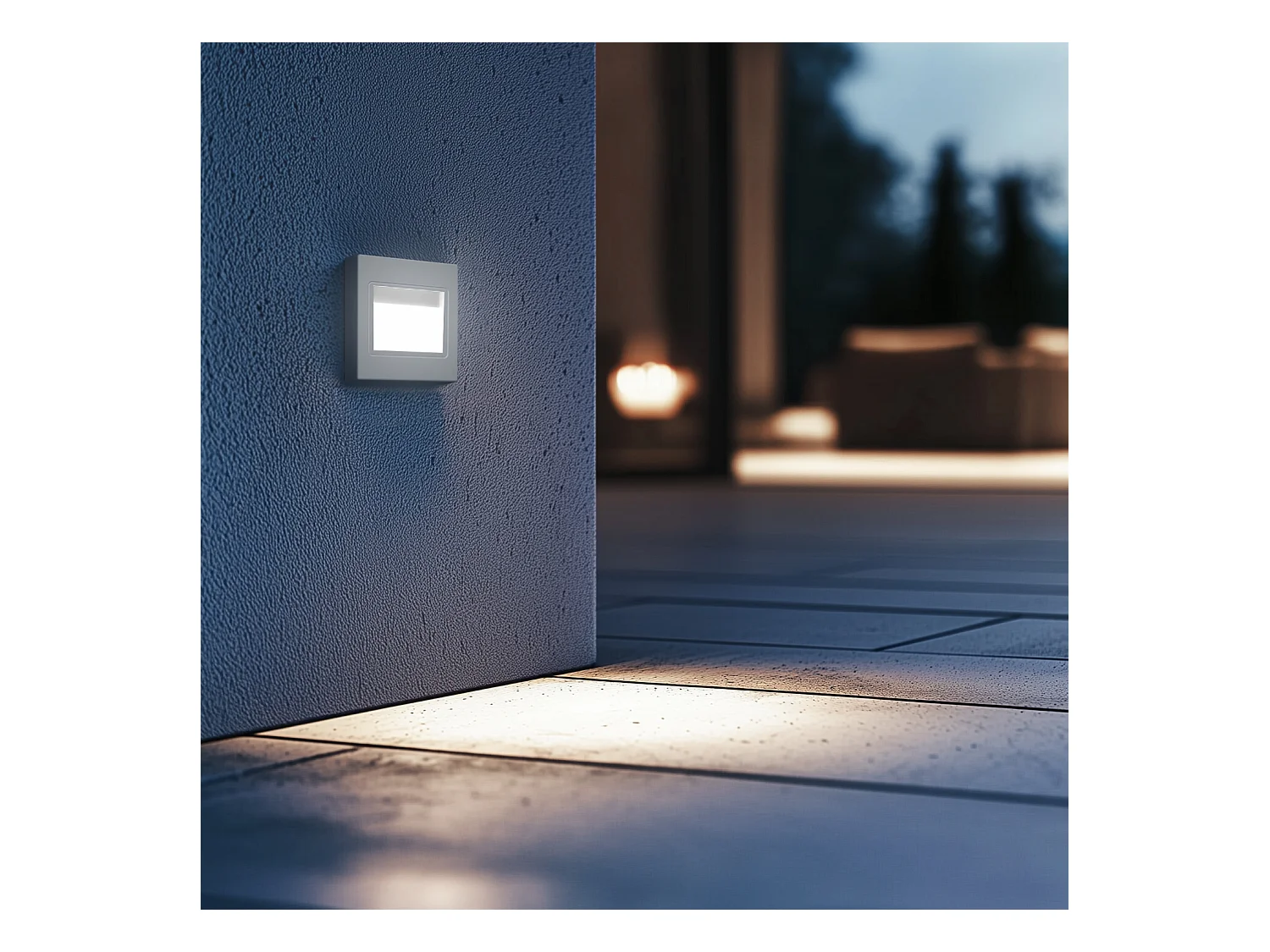 Segnapasso LED 1.5W a Incasso Parete Bianco Randy 3000K Bianco Caldo