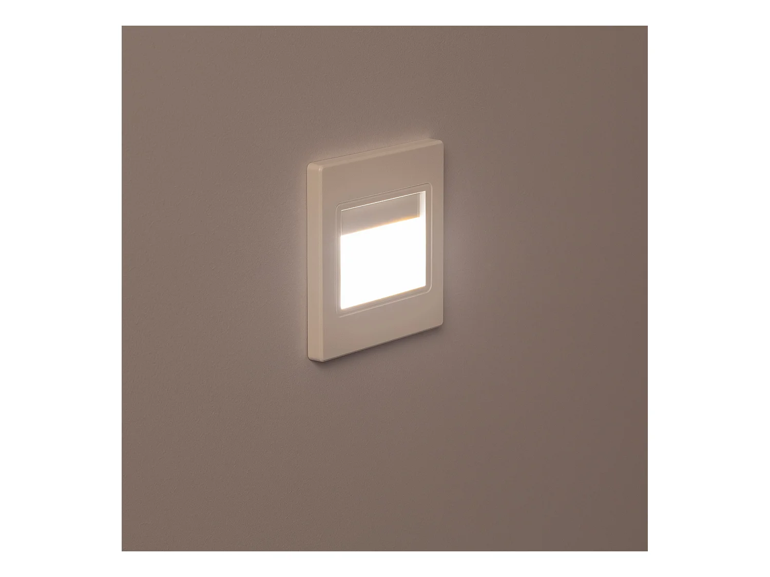 Segnapasso LED 1.5W a Incasso Parete Bianco Randy 3000K Bianco Caldo