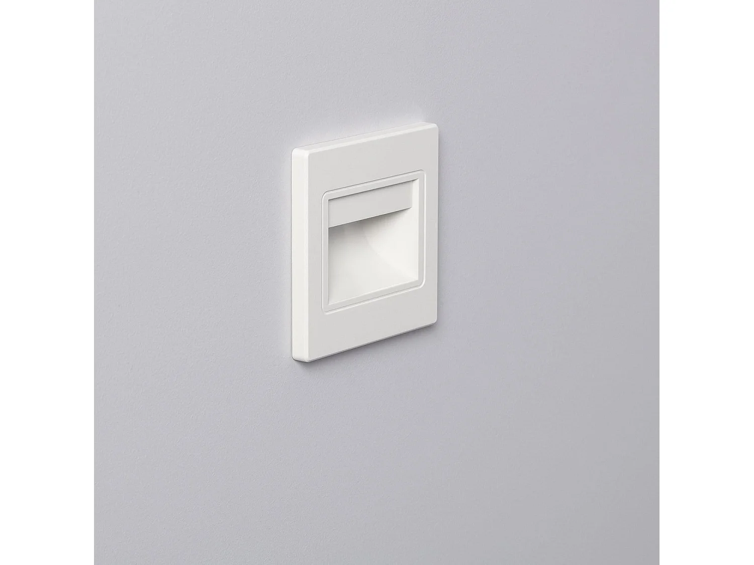 Balise LED 1.5W Encastrable au Mur Randy Blanche 3000K Blanc chaud