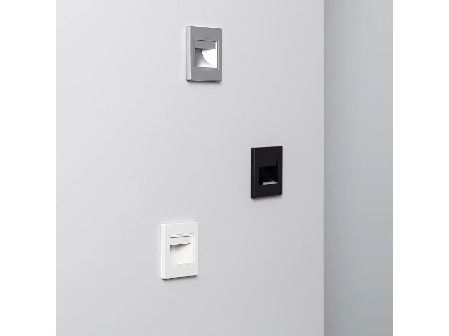 Balise LED 1.5W Encastrable au Mur Randy Blanche 3000K Blanc chaud