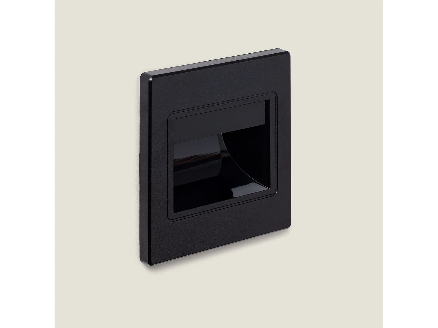 Balise LED 1.5W Encastrable au Mur Randy Noire 4000K Blanc neutre