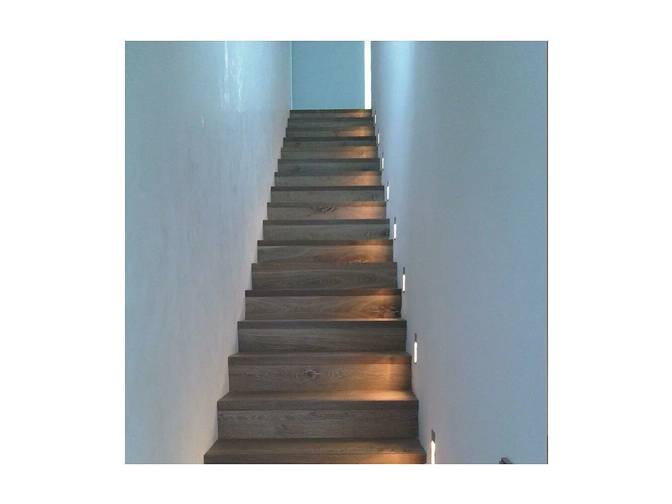 Balise Murale LED Encastrable 1.5W Larry Finition Acier  3000K Blanc chaud