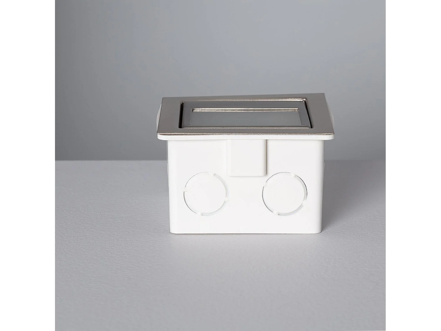 Balise Murale LED Encastrable 1.5W Larry Finition Acier  3000K Blanc chaud