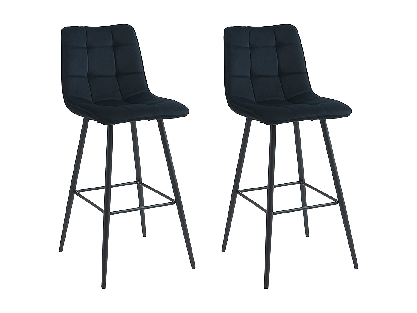 Drakkar Sgabello da bar in metallo nero con tessuto Bouclette crema