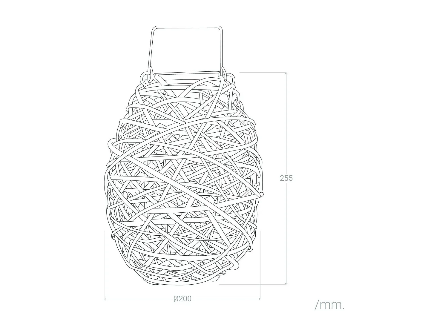 Lampada da Tavolo LED Solare per Esterno in Rattan Baihar Naturale