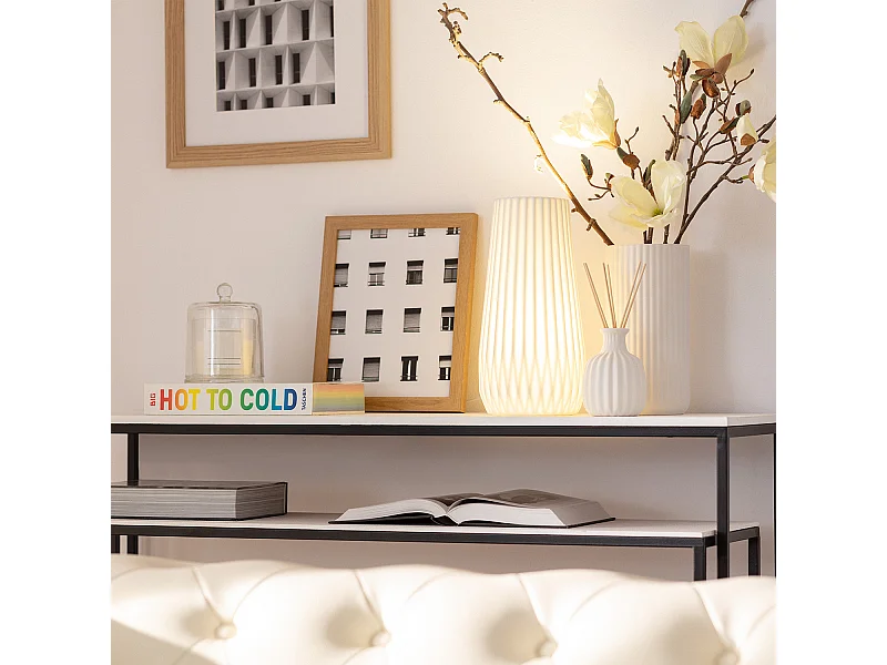 Lampada da Tavolo Teide Bianco