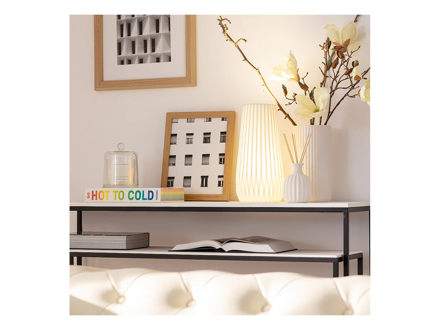 Lampe à Poser CéramiqueTeide Blanc