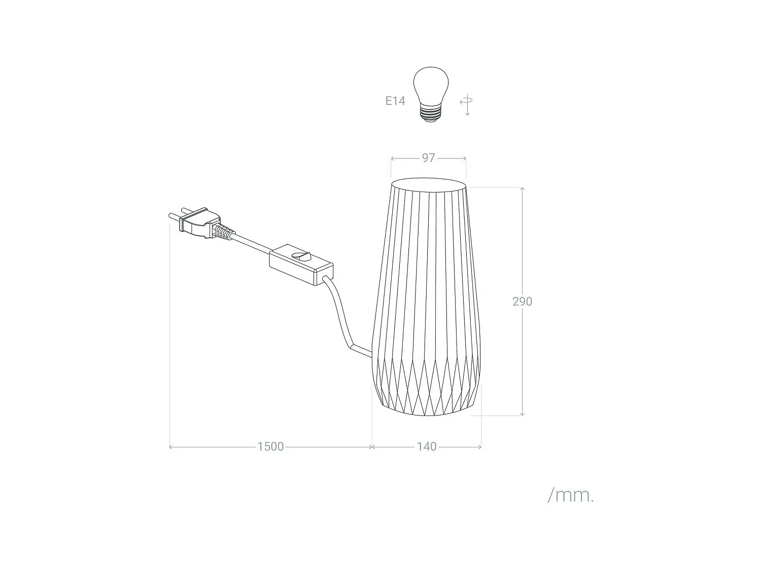 Lampe à Poser CéramiqueTeide Blanc