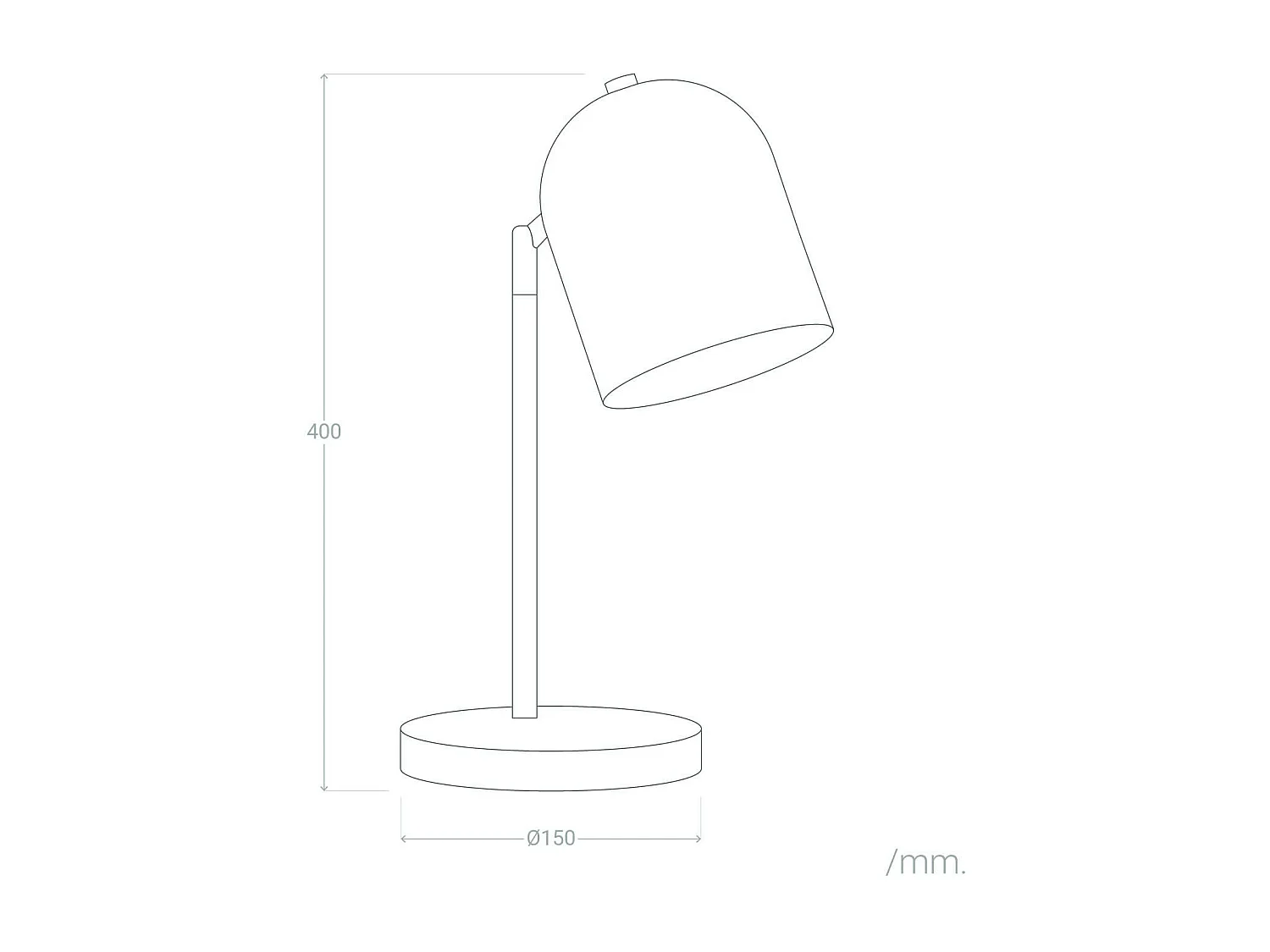 Lampe à Poser Métal Kidonge  Brun