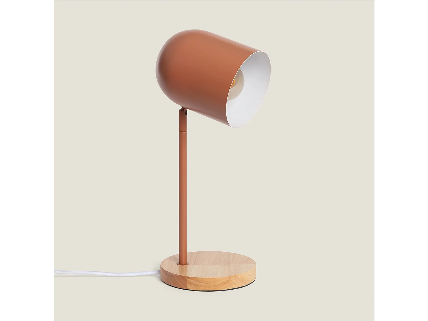 Lampada da Tavolo Metallo Kidonge Marrone
