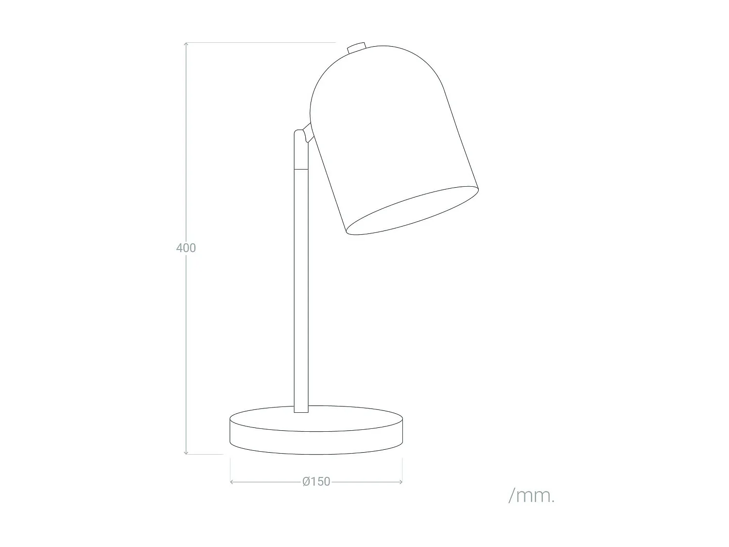 Lampada da Tavolo Metallo Kidonge Marrone