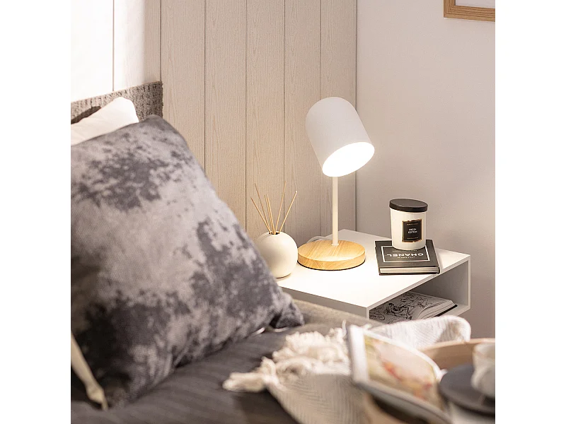 Lampe à Poser Métal Kidonge  Brun