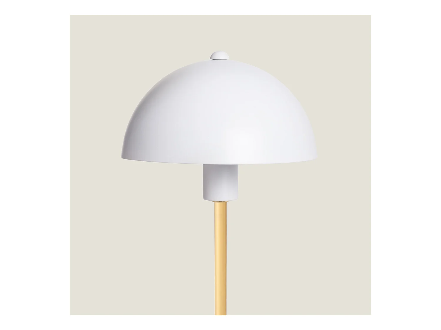 Lámpara de Mesa de Metal Wavuli Blanco