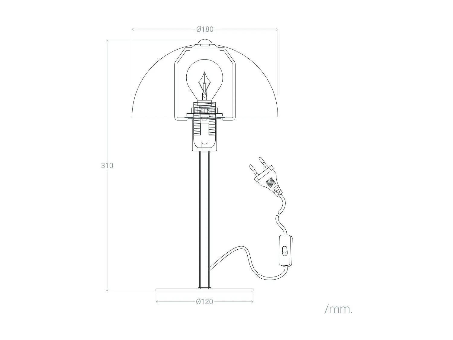Lampe à Poser Métal Wavuli  Blanc
