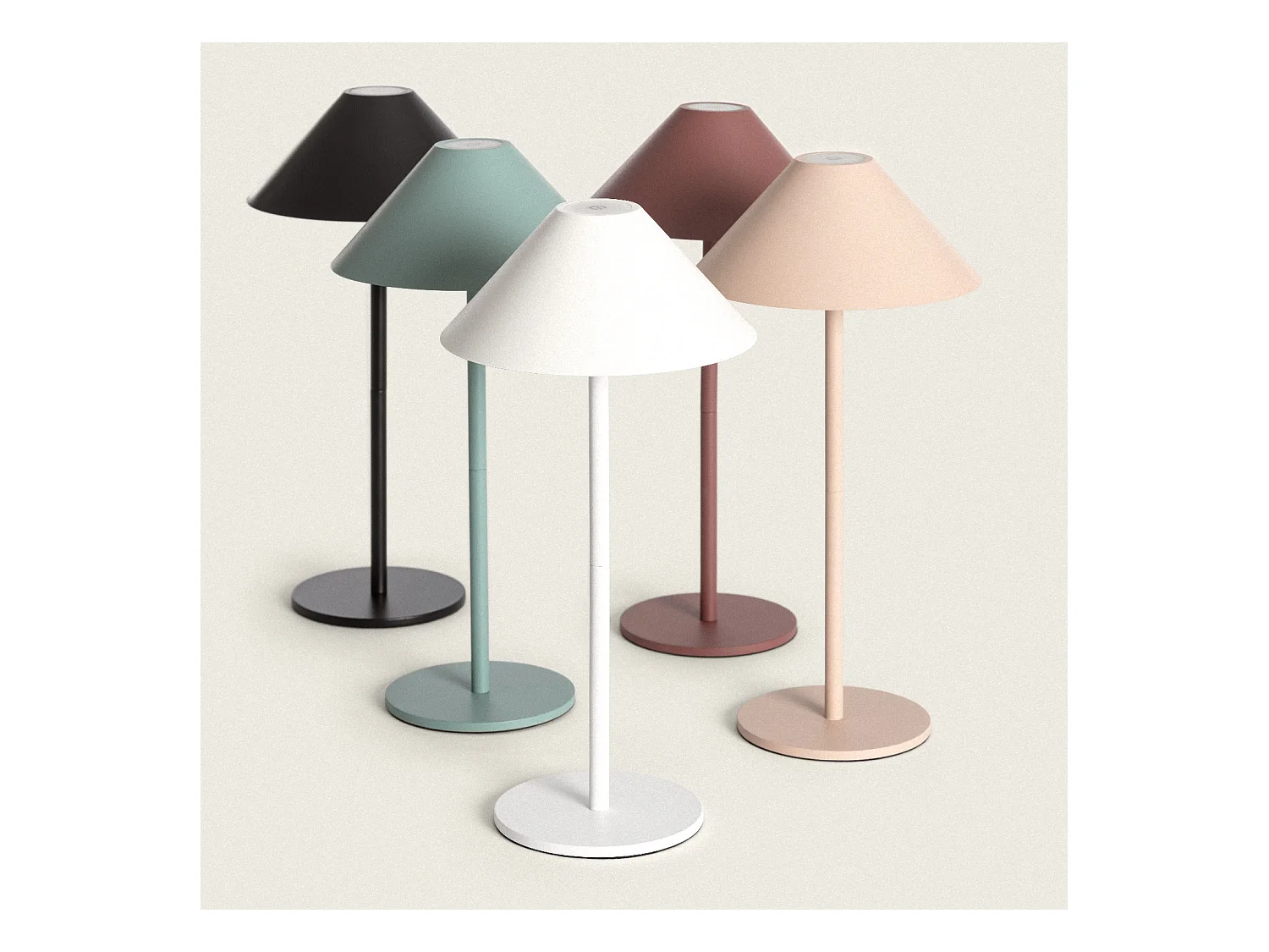 Lampada da Tavolo LED 3W Portatile Kivuli per Esterni con Batteria USB Ricaricabile Bianco