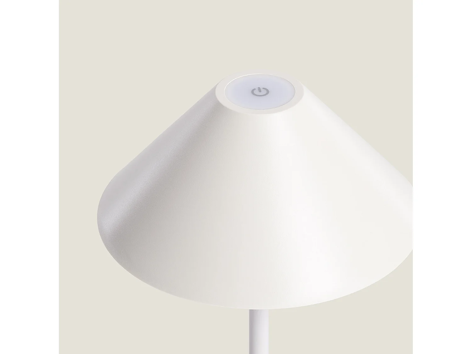 Lampe à Poser LED 3W Portable Extérieure avec Batterie Rechargeable USB Kivuli  Blanc