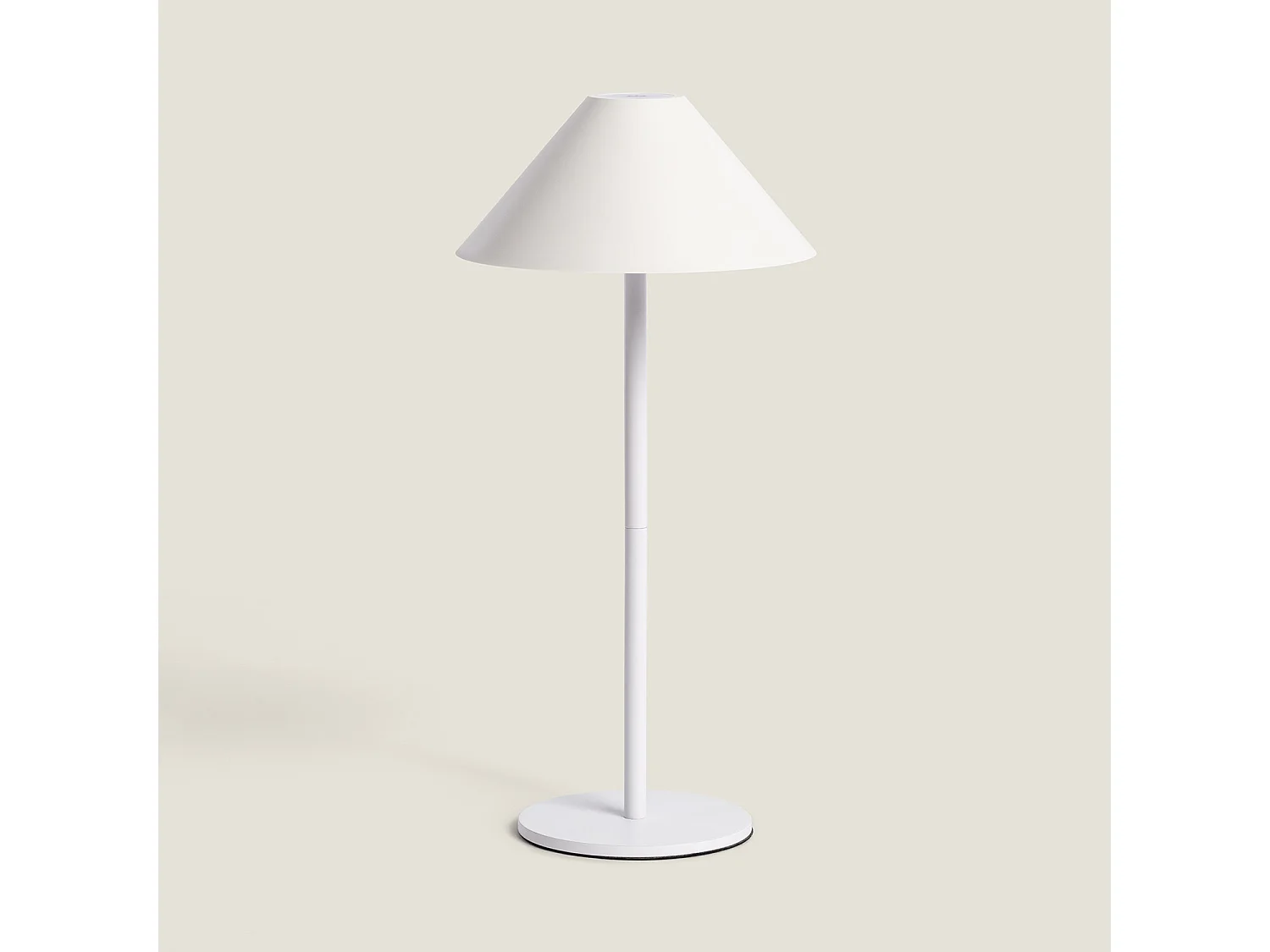 Lámpara de Mesa LED Portátil para Exterior Metal con Batería USB Recargable Kivuli Blanco