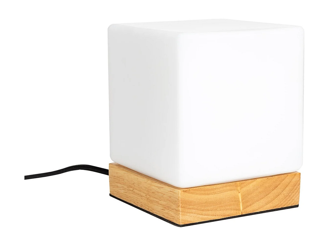 Lampe à Poser Bois et Verre Aarhus Blanc