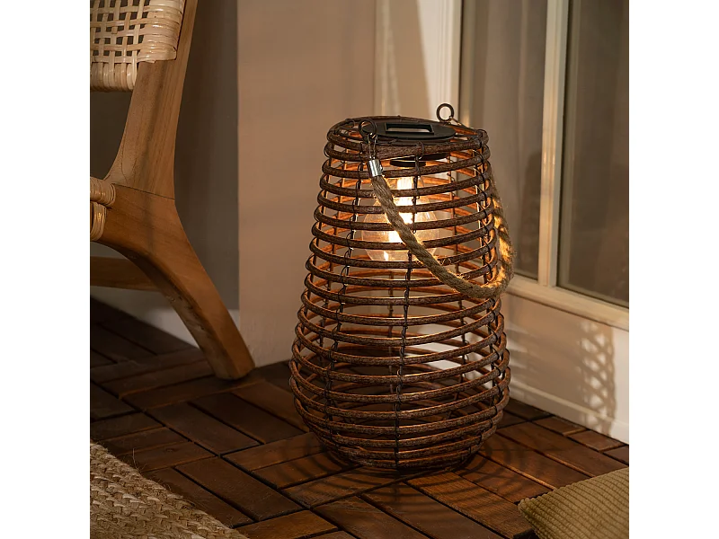 Lámpara de Mesa Solar Exterior LED Raikot Natural