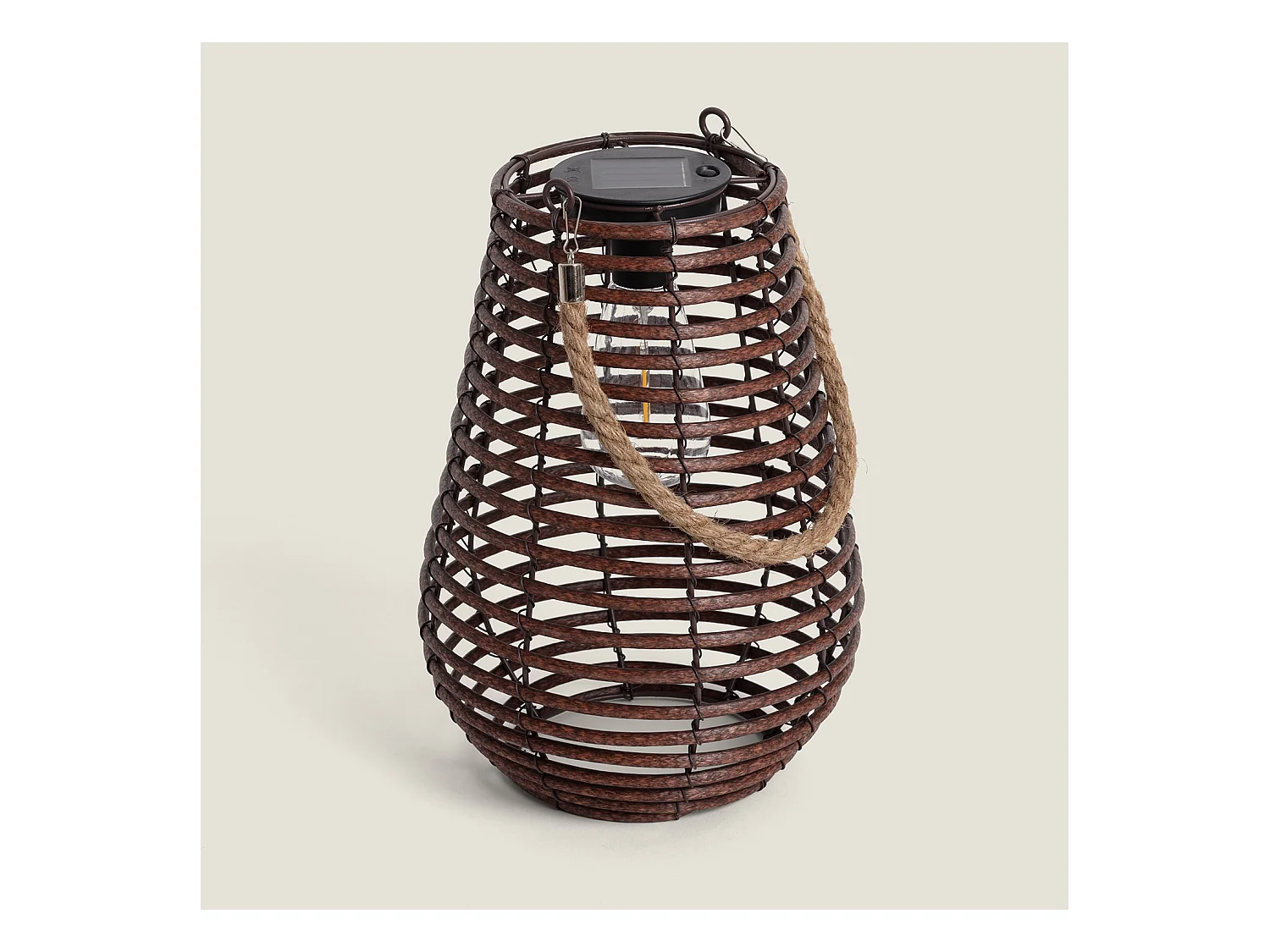 Lámpara de Mesa Solar Exterior LED Raikot Natural