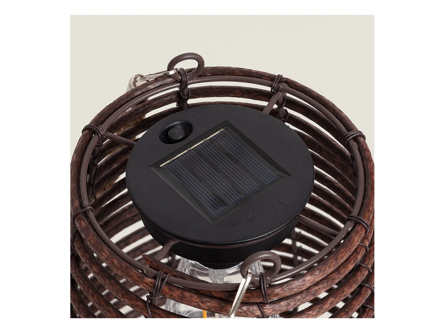 Lámpara de Mesa Solar Exterior LED Raikot Natural