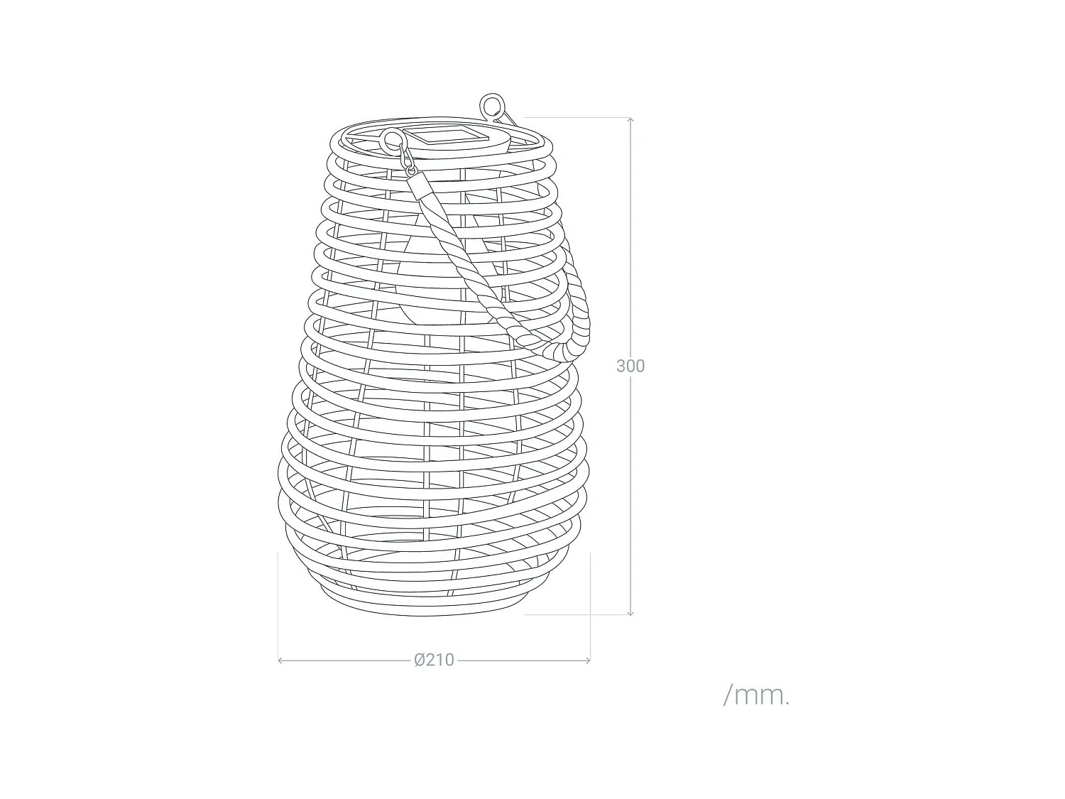 Lámpara de Mesa Solar Exterior LED Raikot Natural