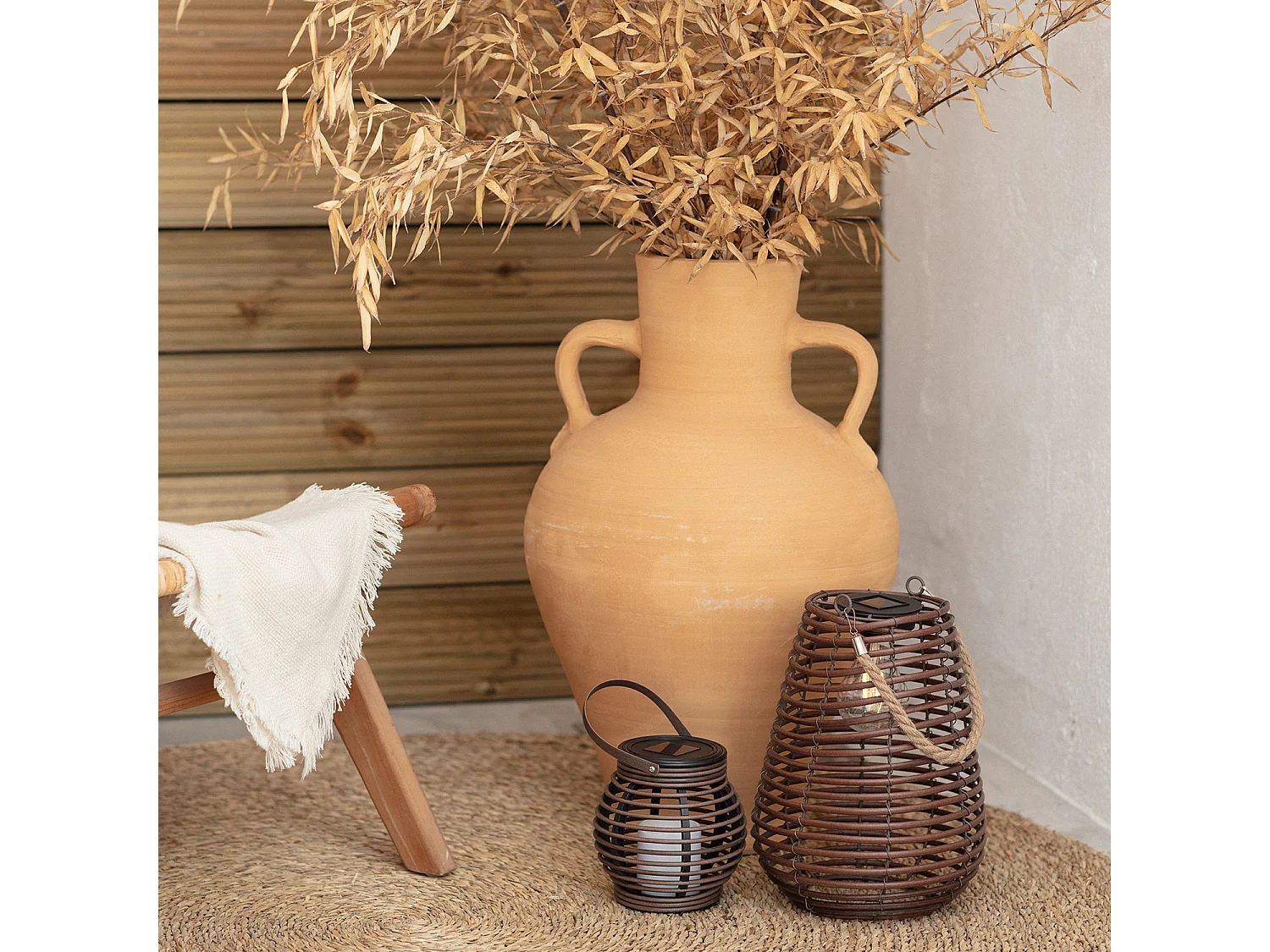 Lampada da Tavolo per Esterno LED Solare Raikot Naturale